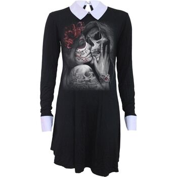 DEAD KISS - Robe col claudine Baby Doll LS 1