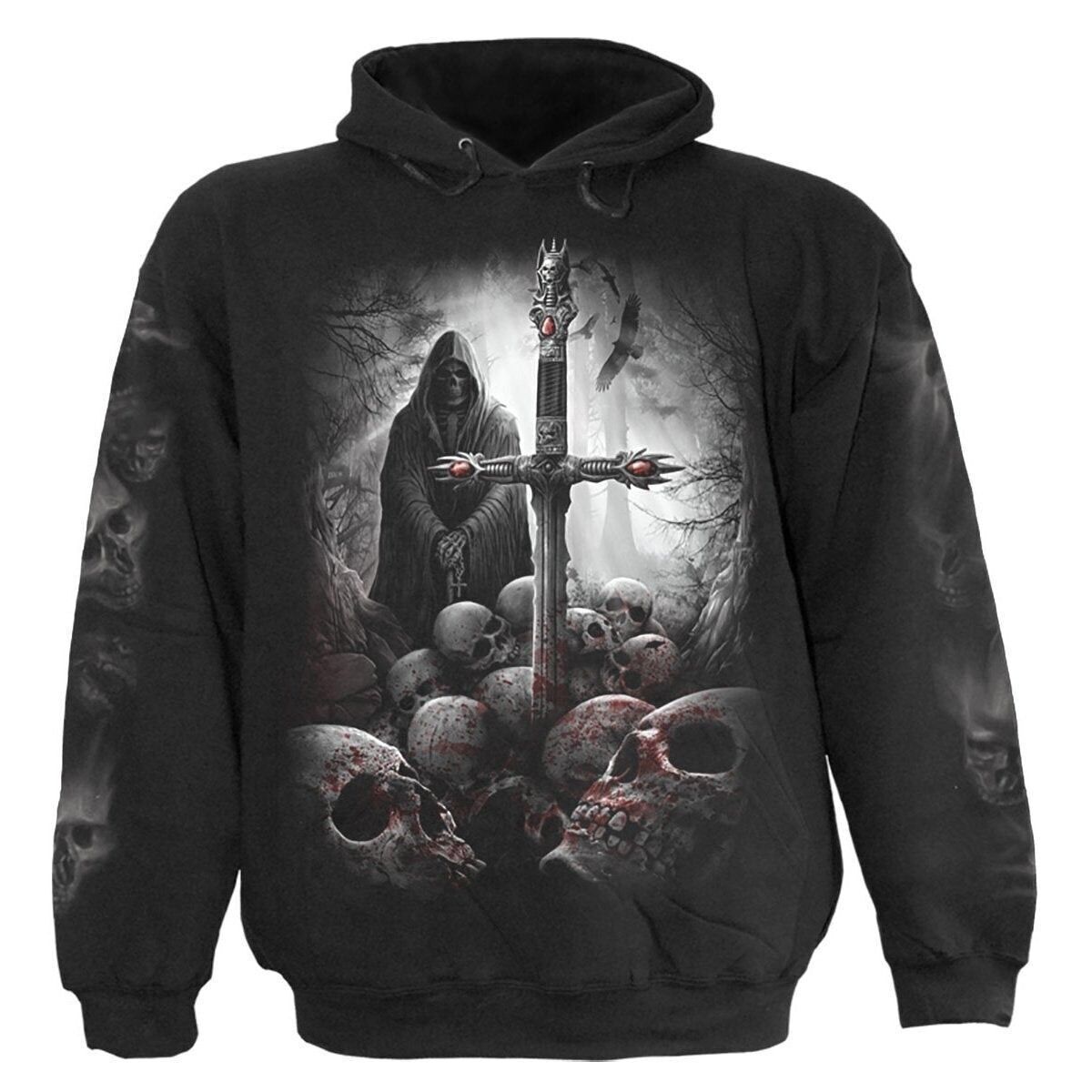 SOUL SEARCHER - Felpa con cappuccio nera