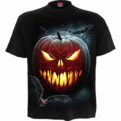 CARVING DEATH - T-Shirt mit Frontdruck Schwarz