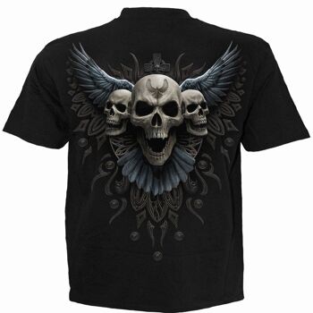 RAVEN SKULL - T-Shirt Noir 3