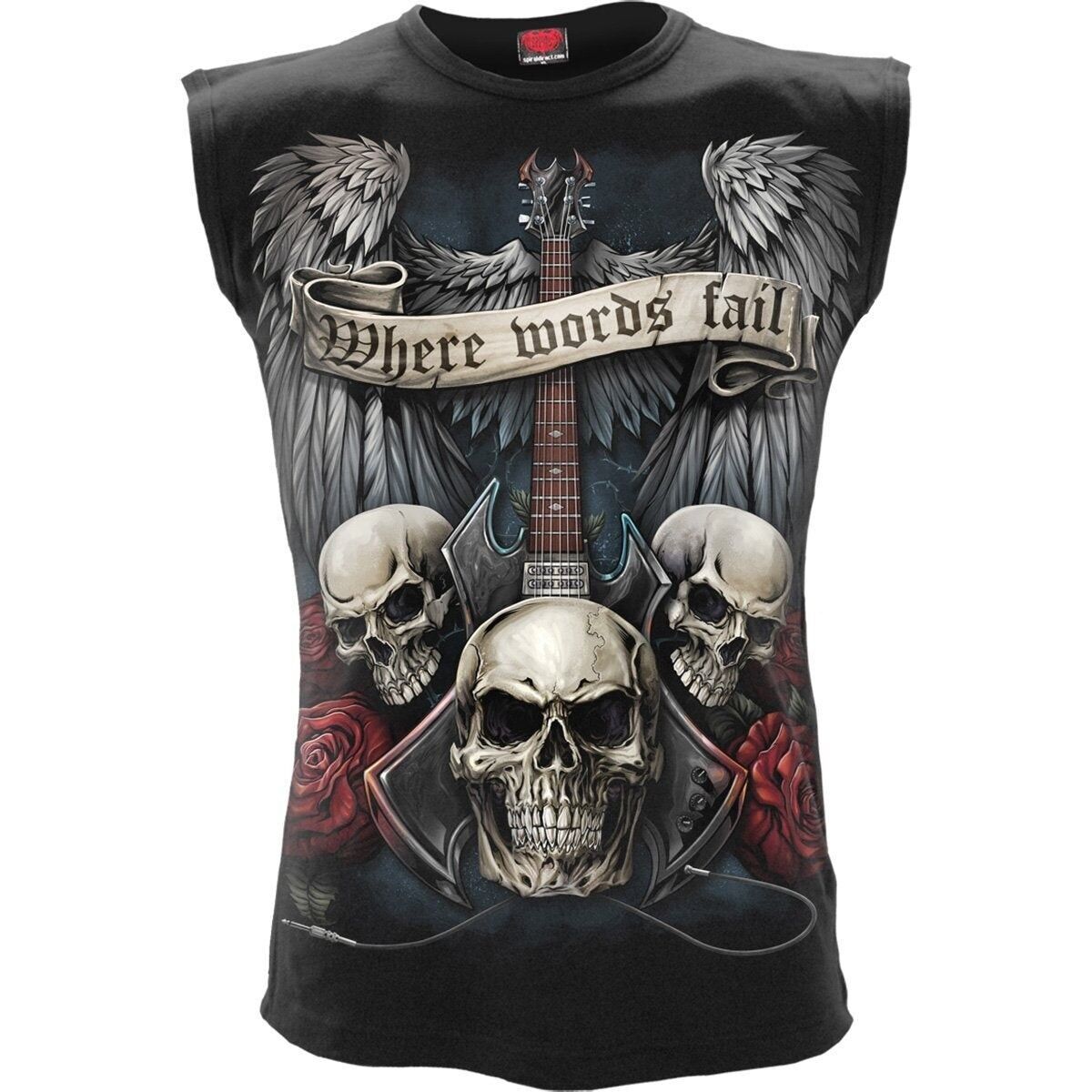 UNSPOKEN - Maglietta senza maniche nera