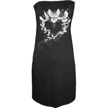 DOVES HEART - Robe Dos Ruban Noir 2