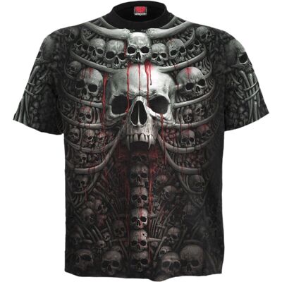 DEATH RIBS - Camiseta Allover Negra