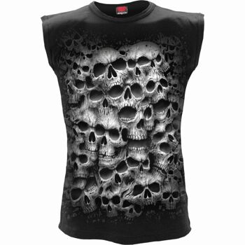 TWISTED SKULLS - T-shirt sans manches Noir 6