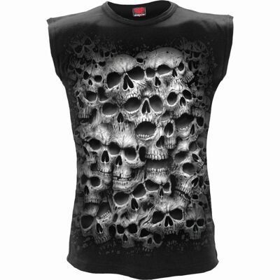 TWISTED SKULLS - Sleeveless T-Shirt Black