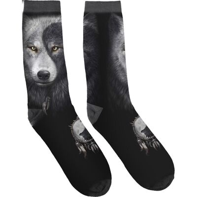 WOLF CHI - Bedruckte Unisex-Socken
