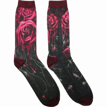 BLOOD ROSE - Chaussettes unisexes imprimées 5