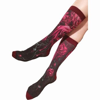 BLOOD ROSE - Chaussettes unisexes imprimées 9