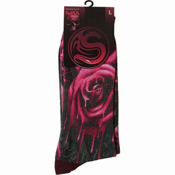 BLOOD ROSE - Chaussettes unisexes imprimées 10