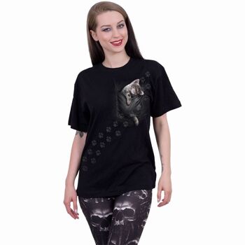 POCKET KITTEN - T-Shirt Imprimé Devant Noir 3