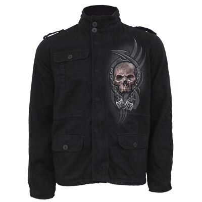 BOSS REAPER - Military Lined Jacket With Hidden Hood