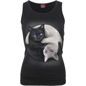 YIN YANG CATS - Rasoir Dos Top Noir 1