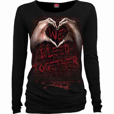 WE BLEED TOGETHER - Baggy Top Black