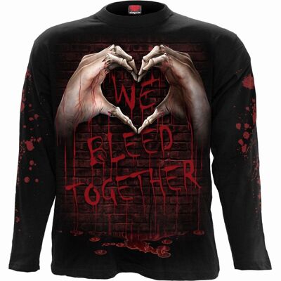 WE BLEED TOGETHER - Longsleeve T-Shirt Black