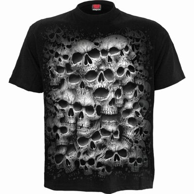 TWISTED SKULLS - Camiseta negra