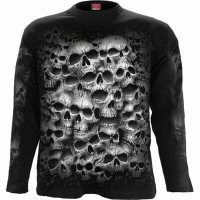 TWISTED SKULLS - Longsleeve T-Shirt Black