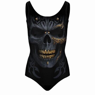 BLACK GOLD - Allover Scoop Back Padded Swimsuit