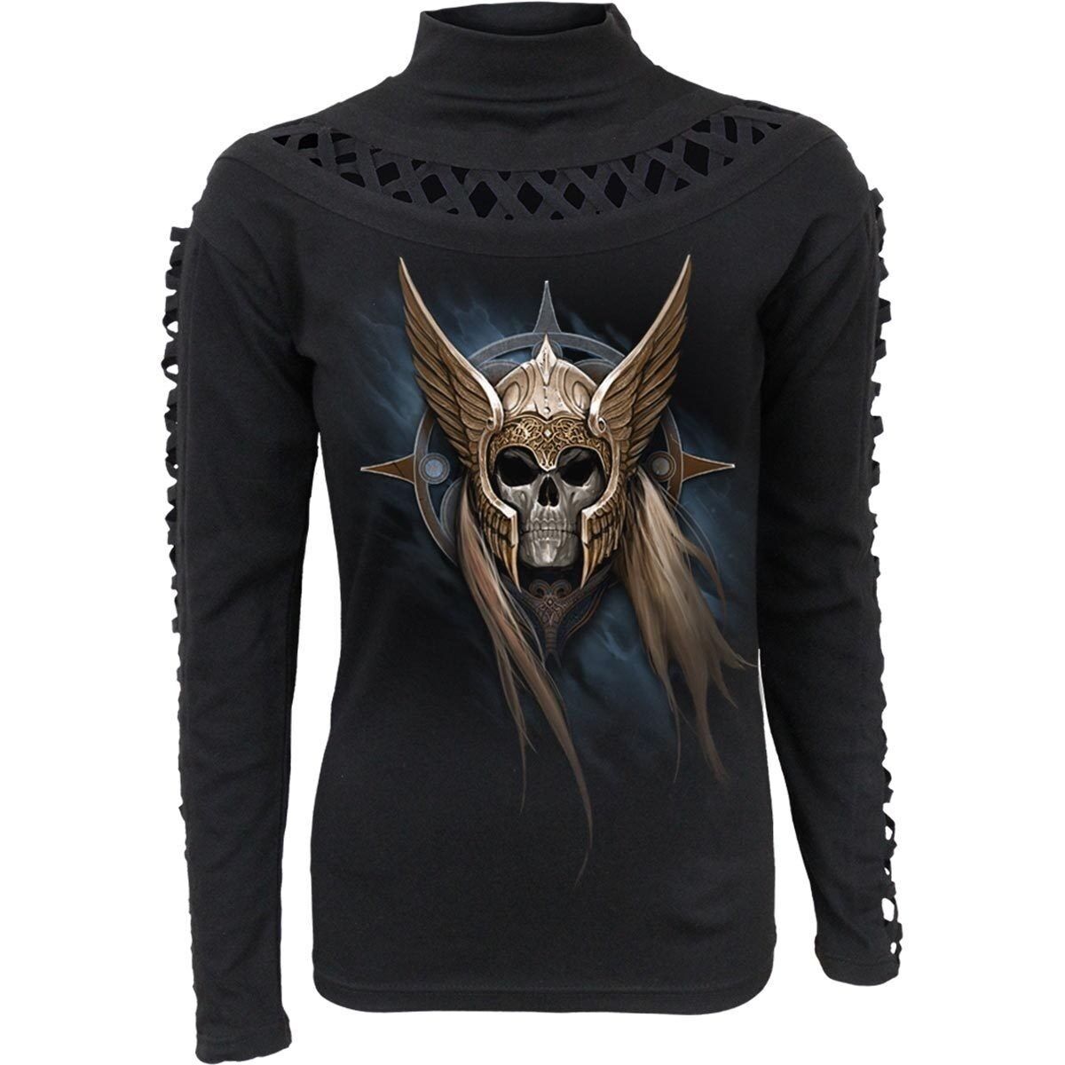 ANGEL WARRIOR - Top a maniche lunghe con spacchi a cascata