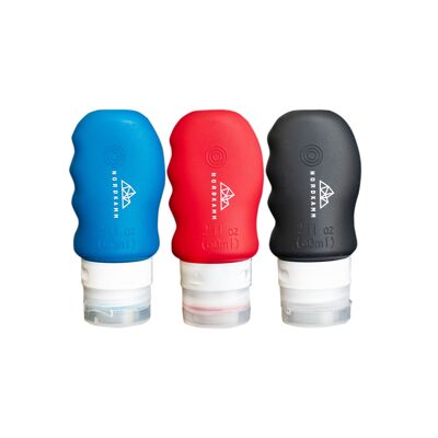 Travel bottle set 3 pieces