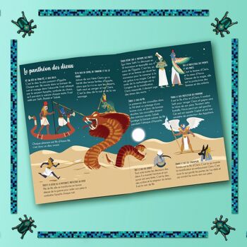 Coffret fabrication boite à secret scarabée Egypte pour enfant + 1 livre - Kit bricolage/activité enfant en français 3