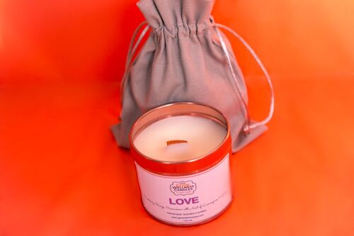 Love Scented Candle Travel Tin 25cl