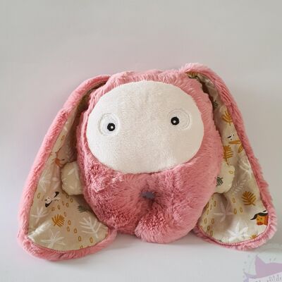 Rabbit soft toy "Big mini-bug" old pink