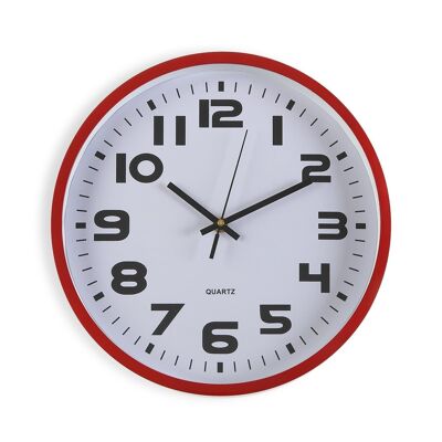 HORLOGE DE CUISINE ROUGE 30,5 CM 19520163