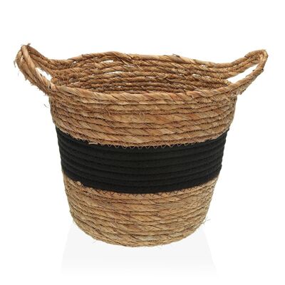 BLACK BASKET WITH HANDLES 19890397