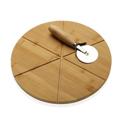 PIZZA BOARD WITH PIZZA CUTTER 19910238