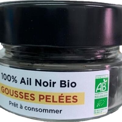 Gousses d'ail noir bio pelées