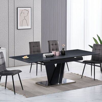 Mesa de comedor extensible Adele