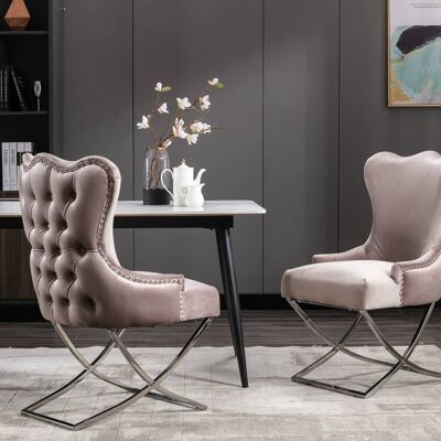 Michelle Silver Grey Dining Chair