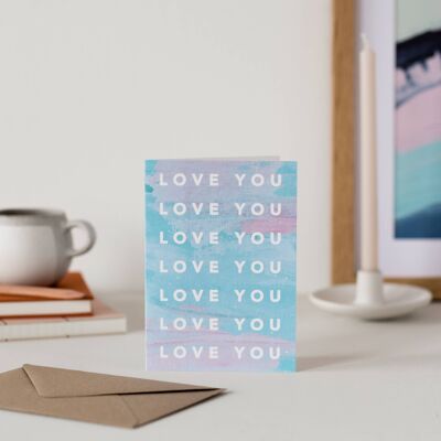 Sunset Sky Love You Card