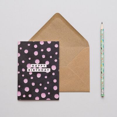 Pink Dot Birthday Card