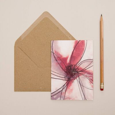 Abstract Flower Card 2