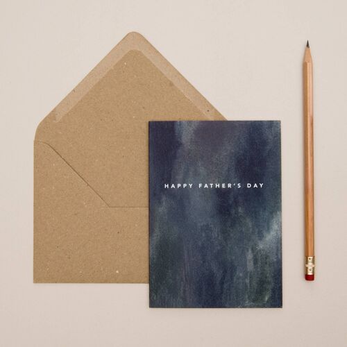 Blue Abstract Father's Day Card