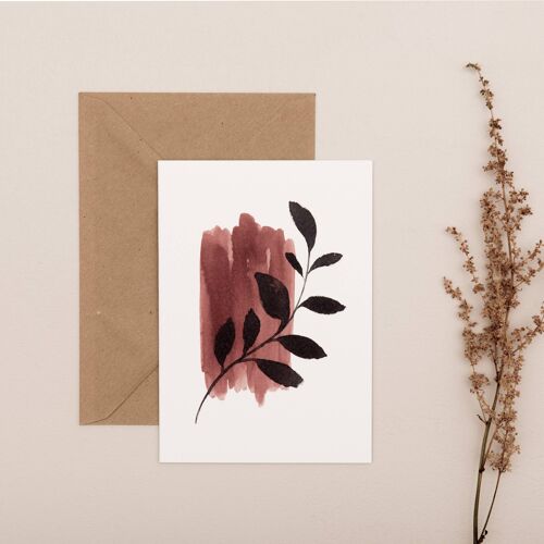 Abstract Leaf Card 4