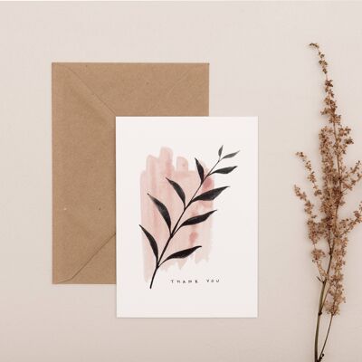 Leaf Thank You Card