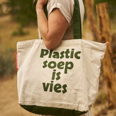 Shopper sostenibile - NoMorePlastic - La zuppa di plastica è sporca