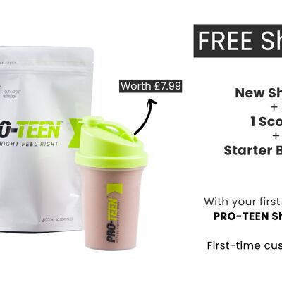 PRO-TEEN Shake - Strawberry Milkshake - 1 Bag (10 servings) Approx 2-4 weeks supply