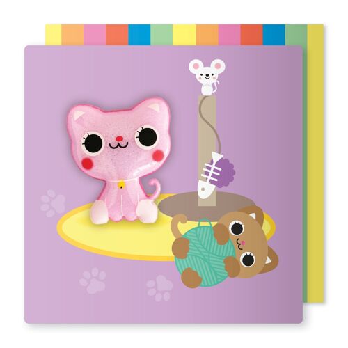 Cute Cat Magnet Card