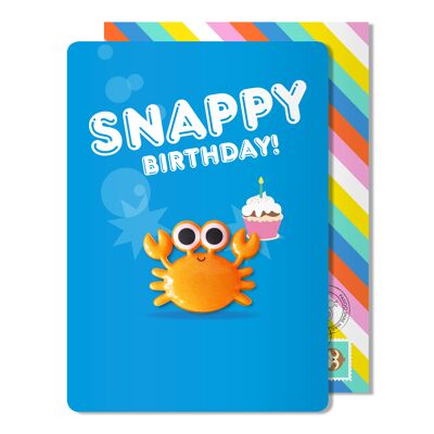 Carte magnétique d'anniversaire Snappy
