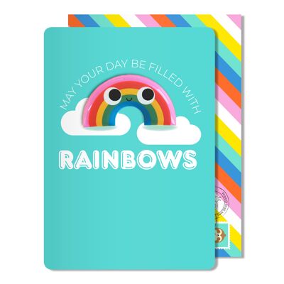 Regenbogen-Geburtstags-Magnet-Karte