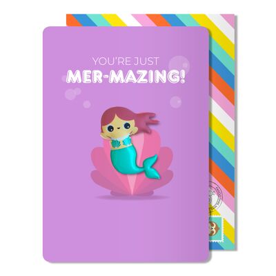 Carta magnetica di compleanno Mer-mazing