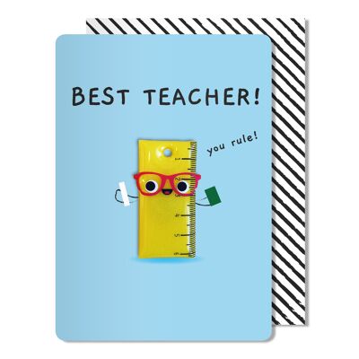 Carte magnétique du meilleur enseignant