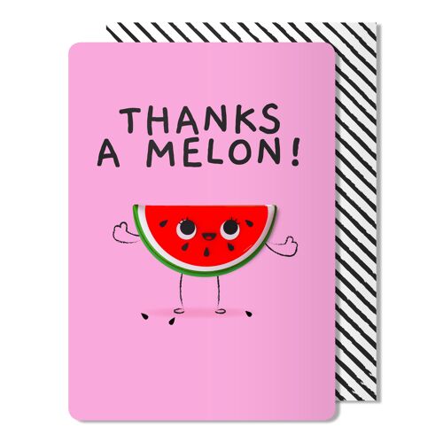 Thanks a melon Magnet Card