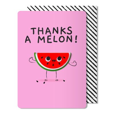 Dankt einer Melonen-Magnet-Karte