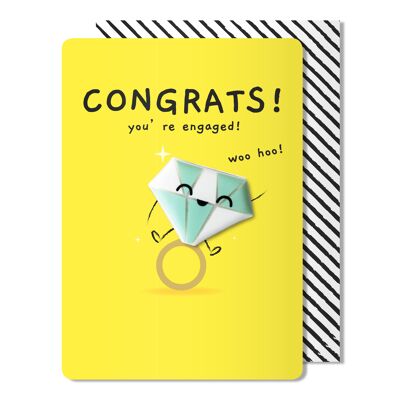 Herzlichen Glückwunsch zu Ihrer Verlobten Magnetkarte