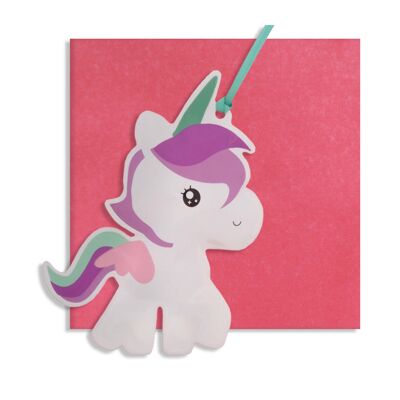 Tarjeta Inflable Unicornio