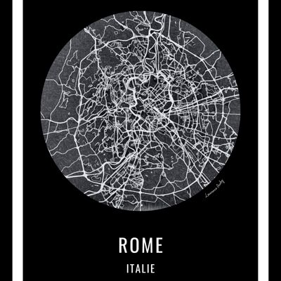 POSTER+FRAME-50x70cm-EUROPE-MAP ROMA